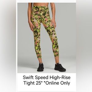 Lululemon Swift Speed High-Rise Tight 25” Size 6